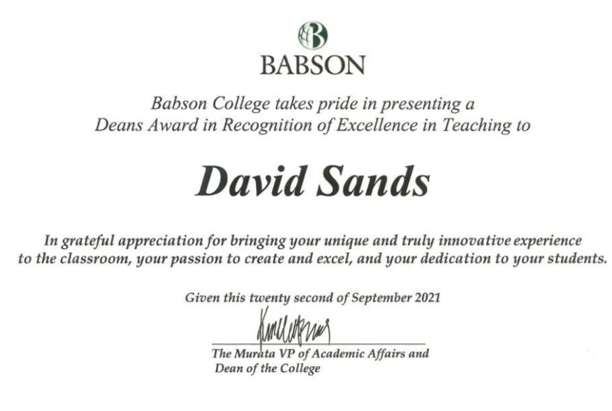 Business school classroom and executive leadership
